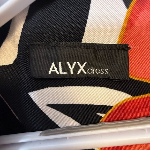 Alyx Red Black White Floral Sleeveless Midi Dress Women’s Size 12 - Picture 8 of 10